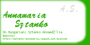 annamaria sztanko business card